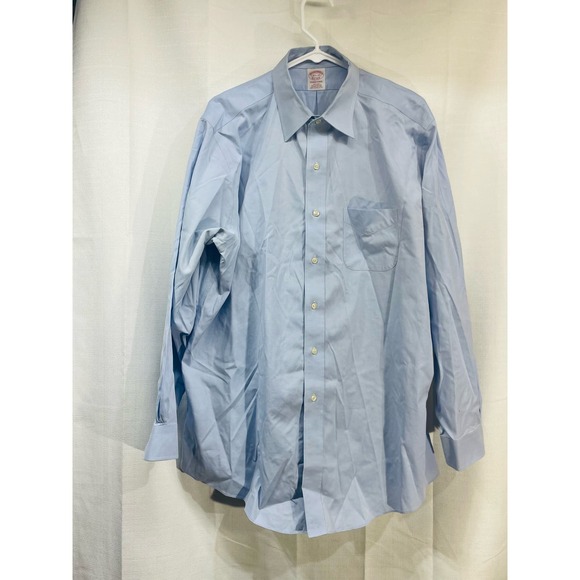 Brooks Brothers‎ Men’s Dress Shirt Light Blue 16.5-34 - Picture 2 of 6